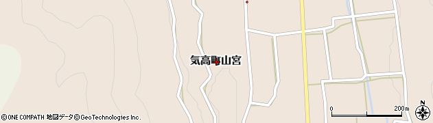 鳥取県鳥取市気高町山宮周辺の地図