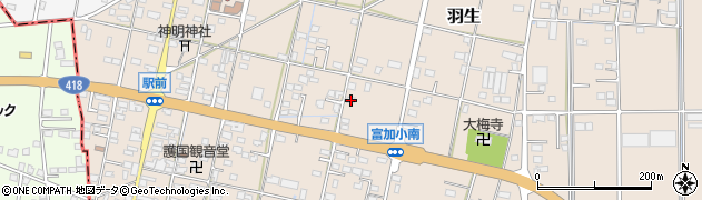 岐阜県加茂郡富加町羽生1395周辺の地図