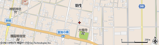 岐阜県加茂郡富加町羽生1270周辺の地図