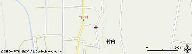 鳥取県東伯郡琴浦町竹内300周辺の地図