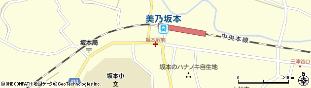 坂本駅前周辺の地図