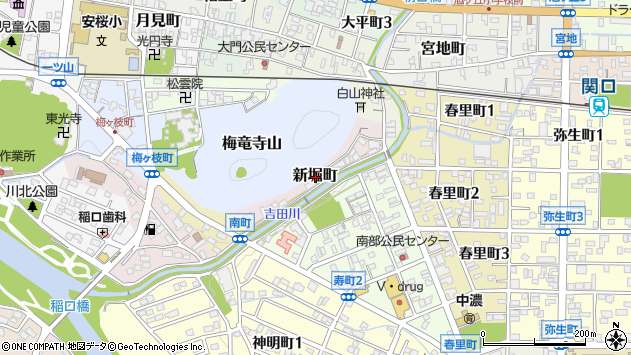 〒501-3909 岐阜県関市新堀町の地図