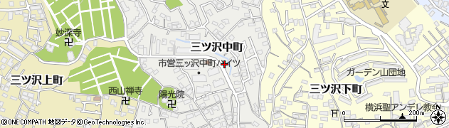 神奈川県横浜市神奈川区三ツ沢中町周辺の地図