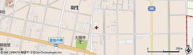 岐阜県加茂郡富加町羽生2422周辺の地図