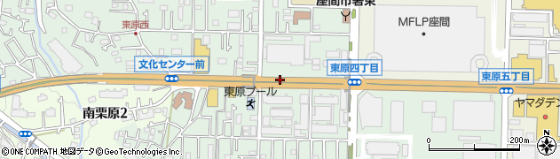 神奈川県座間市東原周辺の地図