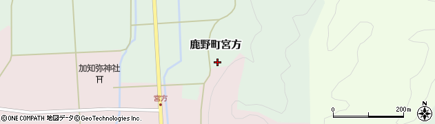鳥取県鳥取市鹿野町宮方302周辺の地図