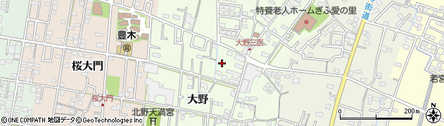 岐阜県大野町（揖斐郡）大野周辺の地図