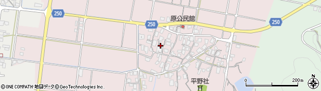 鳥取県東伯郡北栄町原周辺の地図