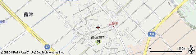 鳥取県米子市葭津周辺の地図