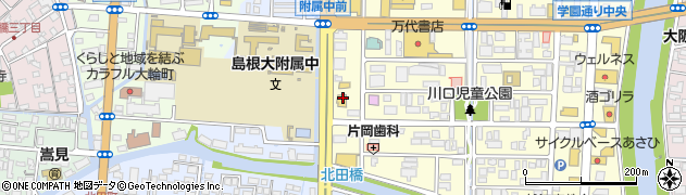 手造りうどん たまき 松江店周辺の地図