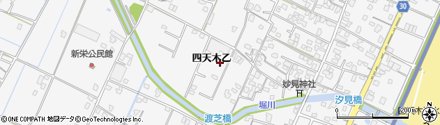 千葉県大網白里市四天木（乙）周辺の地図