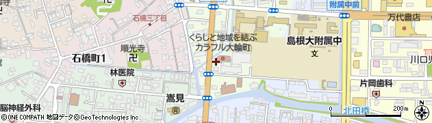 島根県松江市大輪町周辺の地図