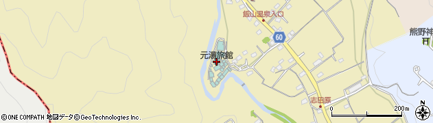 元湯旅館周辺の地図