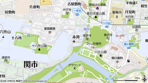 〒501-3978 岐阜県関市赤渕の地図