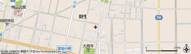岐阜県加茂郡富加町羽生1267周辺の地図
