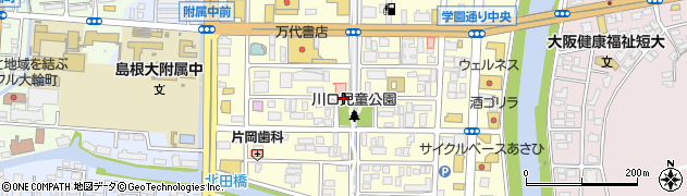 島根県松江市学園1丁目周辺の地図