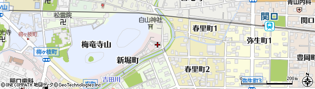 岐阜県関市新堀町19周辺の地図