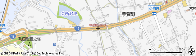 中津川会所沢周辺の地図