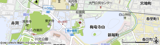 梅竜寺周辺の地図