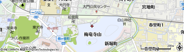 岐阜県関市梅竜寺山周辺の地図