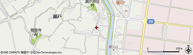 鳥取県東伯郡北栄町瀬戸446周辺の地図