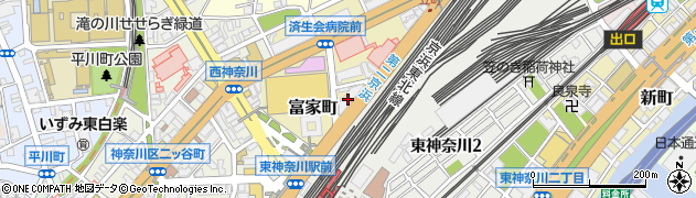 神奈川県横浜市神奈川区富家町1-7周辺の地図