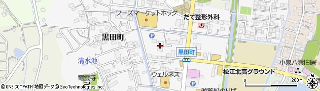 島根県松江市黒田町周辺の地図