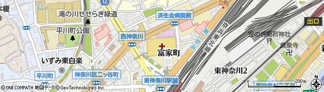 神奈川県横浜市神奈川区富家町1周辺の地図