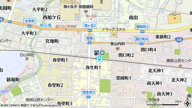 〒501-3826 岐阜県関市関口町の地図