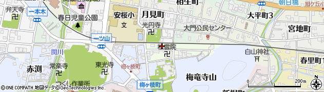 岐阜県関市豊川町周辺の地図