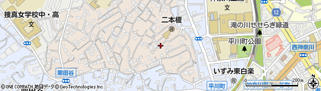 神奈川県横浜市神奈川区二本榎周辺の地図