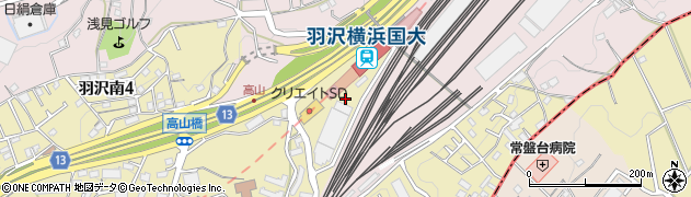 神奈川県横浜市神奈川区周辺の地図