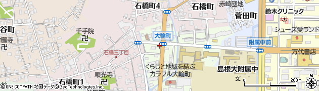 島根県松江市大輪町393周辺の地図