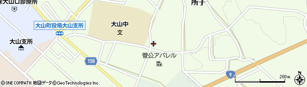 鳥取県西伯郡大山町所子194周辺の地図