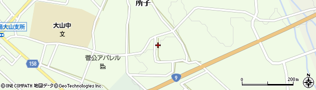 鳥取県西伯郡大山町所子124周辺の地図