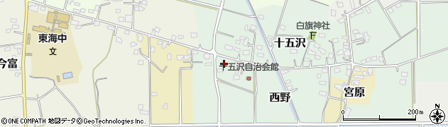 千葉県市原市十五沢366周辺の地図