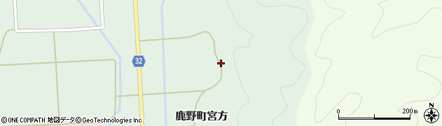 鳥取県鳥取市鹿野町宮方265周辺の地図