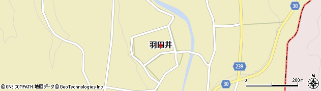 鳥取県大山町（西伯郡）羽田井周辺の地図