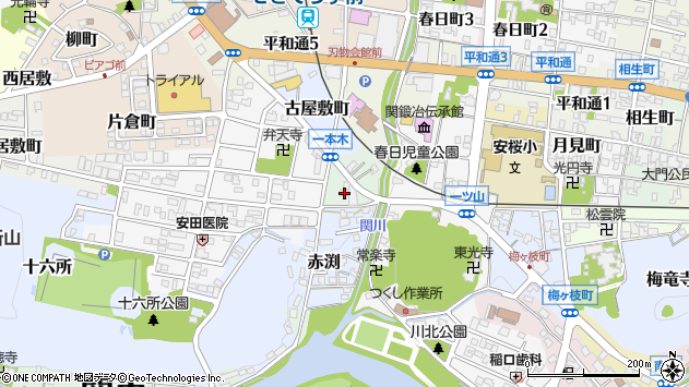 〒501-3972 岐阜県関市寺内町の地図