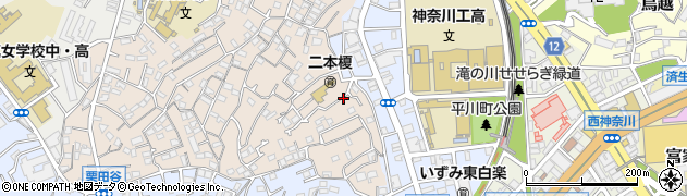 神奈川県横浜市神奈川区二本榎8周辺の地図