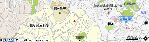 神奈川県横浜市旭区鶴ケ峰本町2丁目33周辺の地図