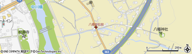 八幡神社前周辺の地図