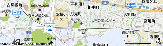 岐阜県関市朝倉町周辺の地図