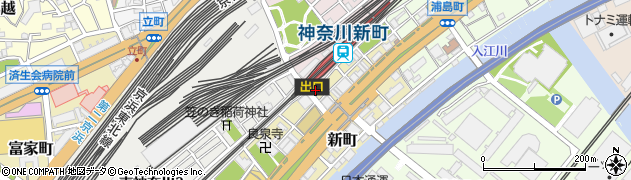 京浜急行電鉄株式会社　神奈川新町駅周辺の地図