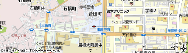 島根県松江市菅田町166周辺の地図