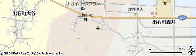 兵庫県豊岡市出石町丸中周辺の地図