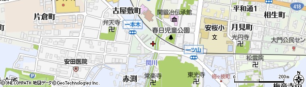 岐阜県関市寺内町27周辺の地図
