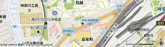 神奈川県横浜市神奈川区富家町2周辺の地図
