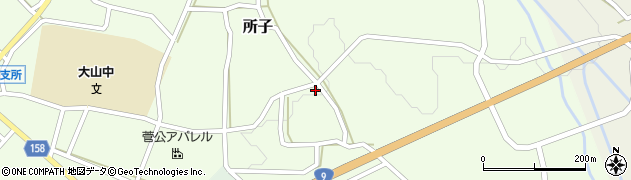 鳥取県西伯郡大山町所子129周辺の地図