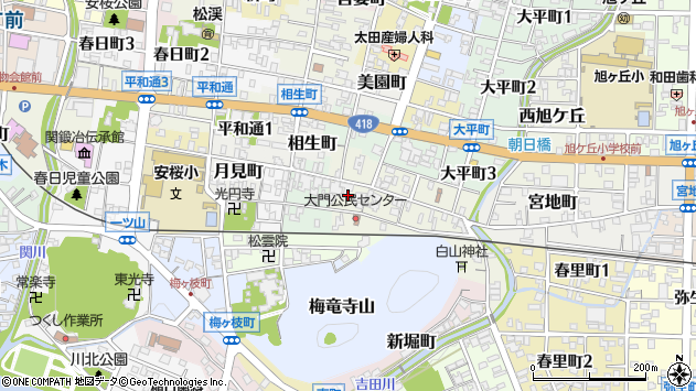 〒501-3834 岐阜県関市大門町の地図